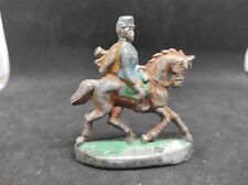 WWI ALUMINUM Hairy Soldier Half Round Bump Horse - 8cm High