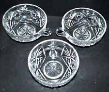 Lot 3 ice cups antique crystal cup - Cristallerie Lorraine Lemberg