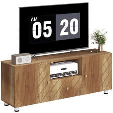 HOMCOM Meuble TV 120x30x45cm