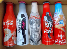 Lot 5 bouteilles Coca Cola