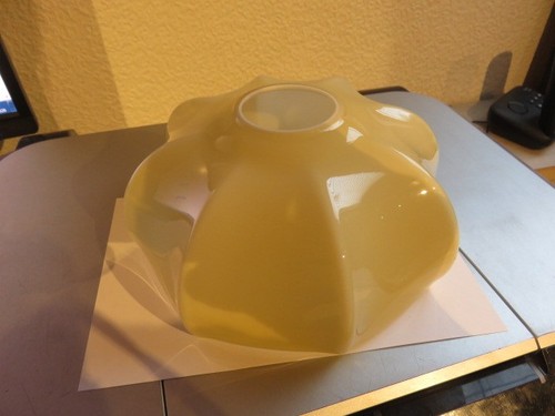 Abat jour verre opaline - abat,