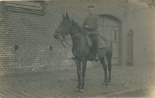 WW1 German soldier German soldier horse horse horse equestrian war war photo card 