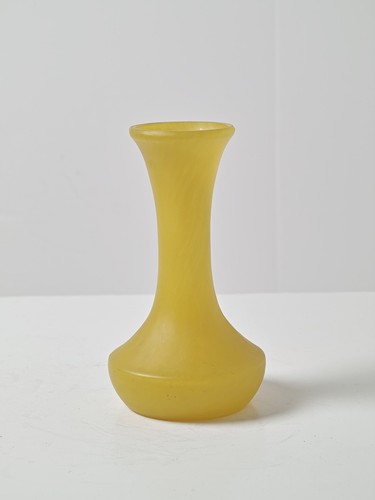 Vase jaune pâte verre - vase,
