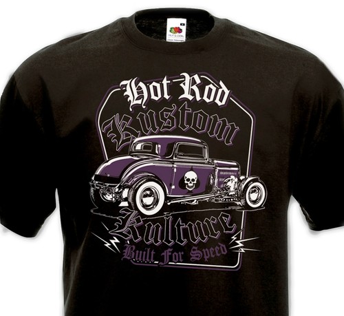 Shirt hot rod kustom - t-shirt,