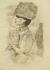 Original limited edition lithograph engraving 'Romances'; Mariette Lydis 1966