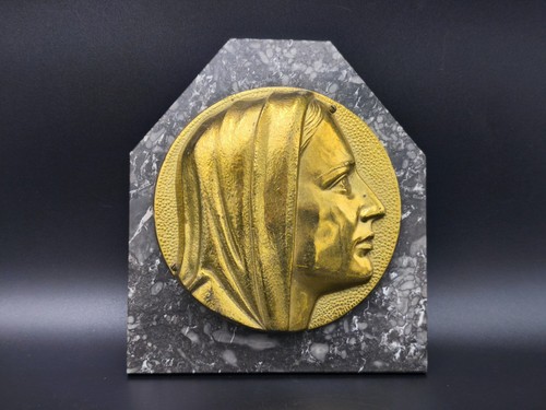 Ancienne plaque relief - , bronze