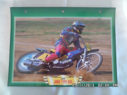 Carte fiche moto jawa type - fiche, 885
