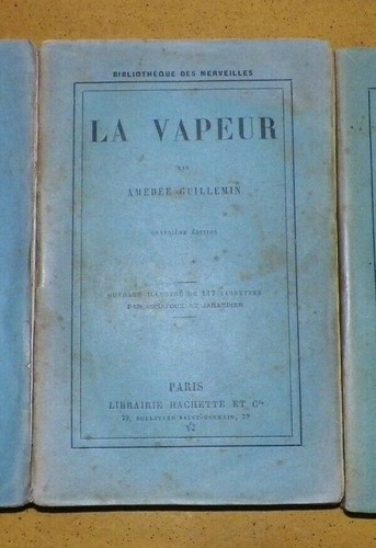 Livre ancien la vapeur - ancien,