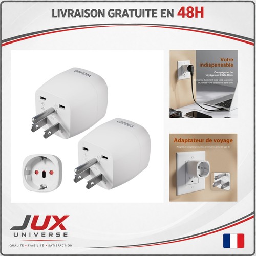 Adaptateur prise france vers - prise,