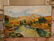 Peinture Ancienne, Huile Sur