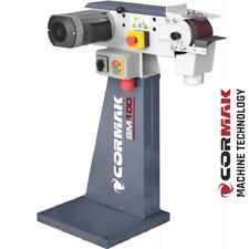 CORMAK SM100 Ponceuse à bande stationnaire métal Horizontalement avec base