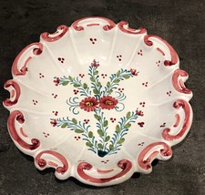 Petite assiette céramique fleurie Décoration murale ou vide poche