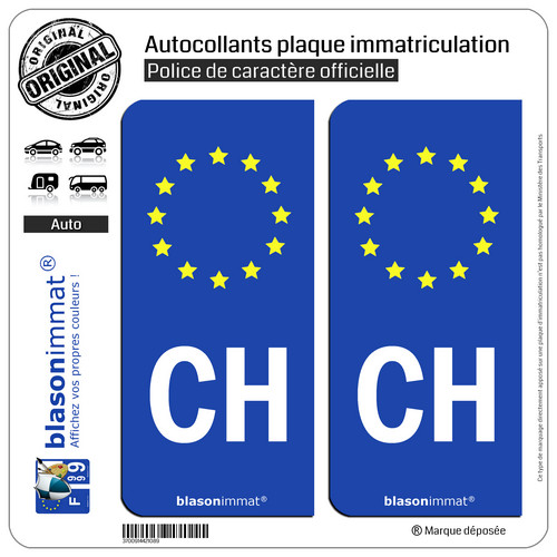 Stickers autocollant plaque - 2,