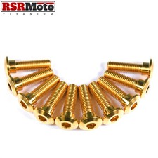 Vis De Disque De Frein Avant En Titane Kawasaki ZXR750, 1989-1995, Or