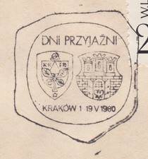POLOGNE 1980 102 POSTMARK