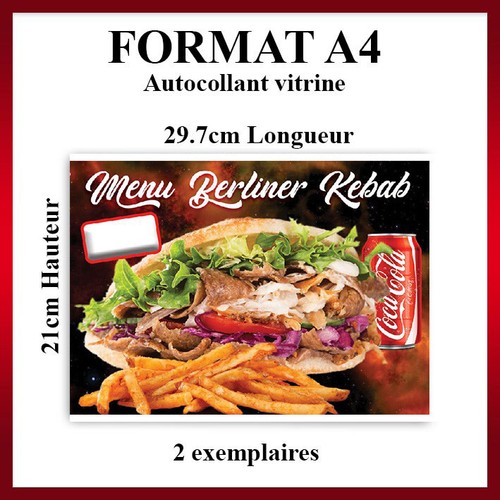 Menu berliner pour - berliner, kebab