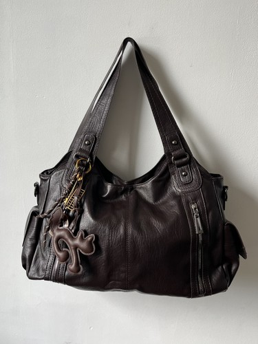 Sac cabas marron chocolat