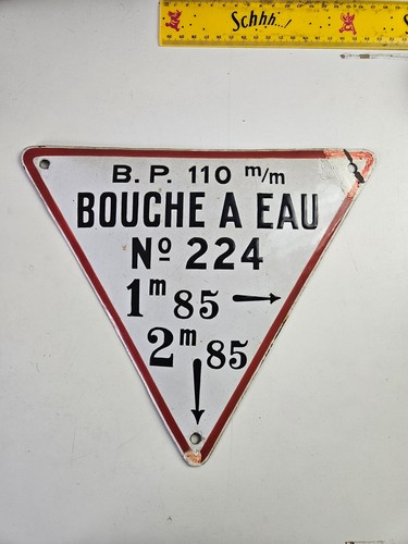 Ancienne plaque emaillée pour - ancienne,