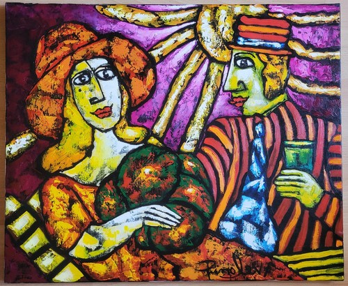 Huile sur toile - toile, du