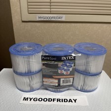 Intex 29011E Type S1 Easy Set Pool Filter Replacement Cartridges - Pack of 6