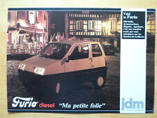 JDM SIMPA FURIO Rare 1980s French Mkt Sans Permis Microcar Sales Brochure