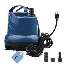 Mini Pompe À Eau Pompe Submersible 3500L/H 80W Pompe Vide Cave 230V Hauteur d...
