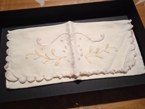 Porte serviette ancien brodes - porte,