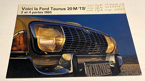 Brochure vente ford taunus - ford,
