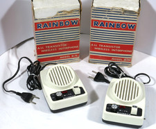 PRL) 2 RAINBOW INTERCOM MODEL R-1L WIRELESS TRANSISTOR INTERCOM INTERCOM