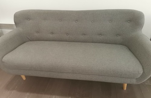 Canape scandinave gris - canape, gris 