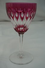 Val St Lambert Zermatt Rose Red (1) Wine Glass, 5 1/2"  (G45)