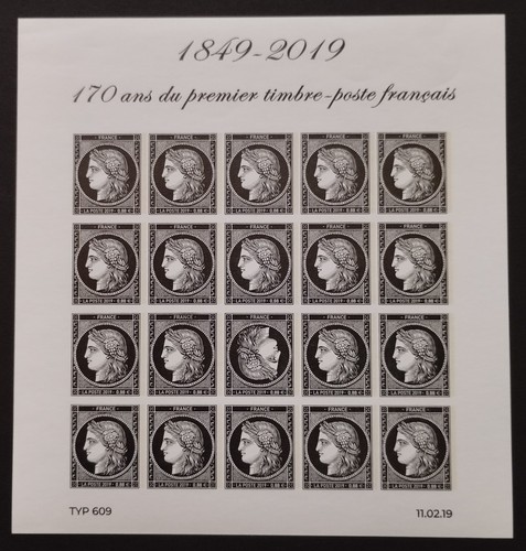 170 ans premier timbre poste - premier, timbre-poste