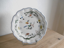 PLAT ROND FAIENCE GIEN DECOR