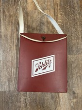 Vintage Schlitz Vinyl Cooler Bag, Promo Cooler, Burgandy