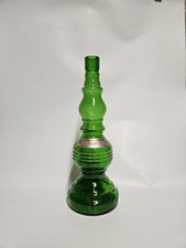 OLD GLASS CHIANTI WINE BOTTLE / ITALY / CEVIN / VINTAGE COLLECTION