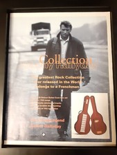 Johnny Hallyday Collection Rare Original Promo Poster Ad Framed!