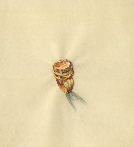 Bague vintage originale dessin