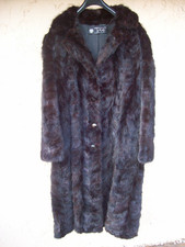 manteau fourrure vison noir