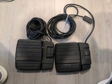 2x MinnKota V1 Powerdrive Flat Plug Minn Kota Foot Pedal *FOR Parts or Repair*