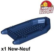 Lego 1x Bateau Zodiac gonflable Boat rubber Raft large bleu foncé/dk blue 62812