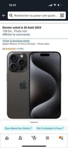 Iphone pro noir titane - noir,