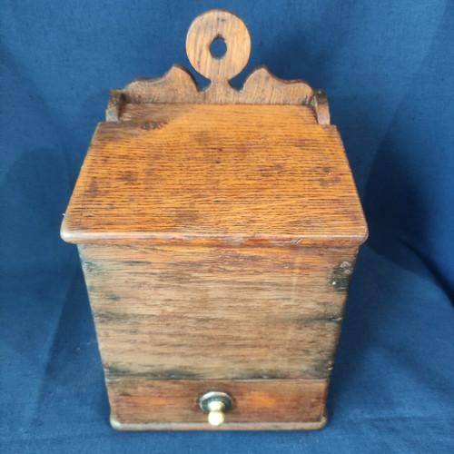 Ancienne boite sel bois - a,