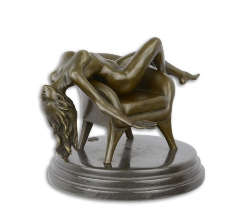 Sculpture bronze femme sur - bronze,