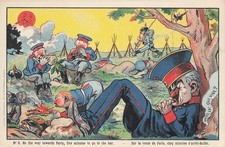 CP SIGNED MULLER SATIRICAL ROUTE PARIS 5 MINUTES BUFFET STOP GUILLAUME 23083