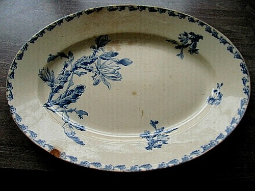 Grand plat service ovale - plat, creux