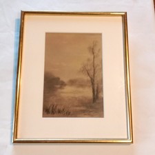 Paysage Dessin Original au