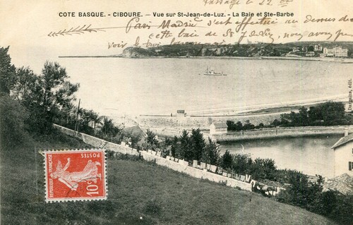 Carte ciboure vue - carte,