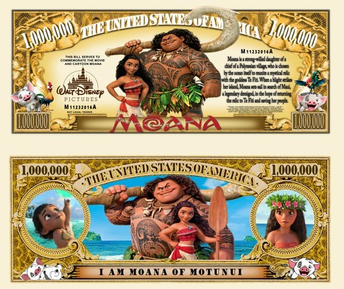 Vaiana moana billet million - moana,