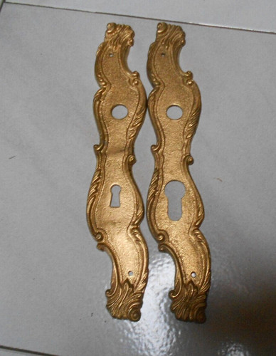 Paire plaques porte de - ,