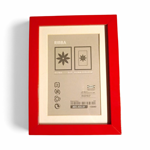 Ikea ribba red wood - ribba,